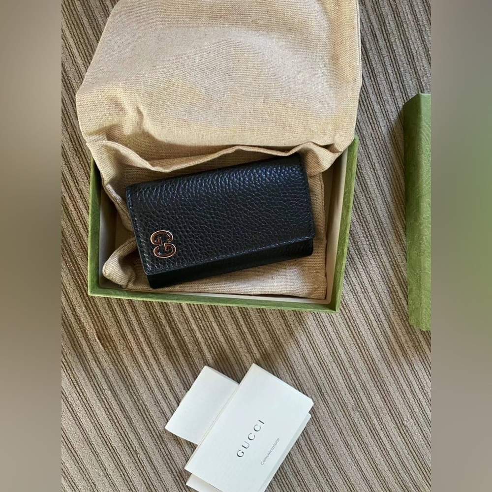 COPY - NWT Gucci key holder leather black color(Unisex)